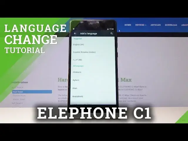 'Video thumbnail for ELEPHONE C1 Change Language'