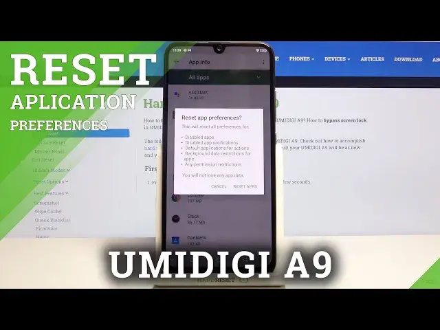 'Video thumbnail for How to Reset App Preferences in UMIDIGI A9 – Restore App Settings'