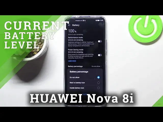 Video thumbnail for How to Show Battery Percentage on HUAWEI Nova 8i - Battery Settings