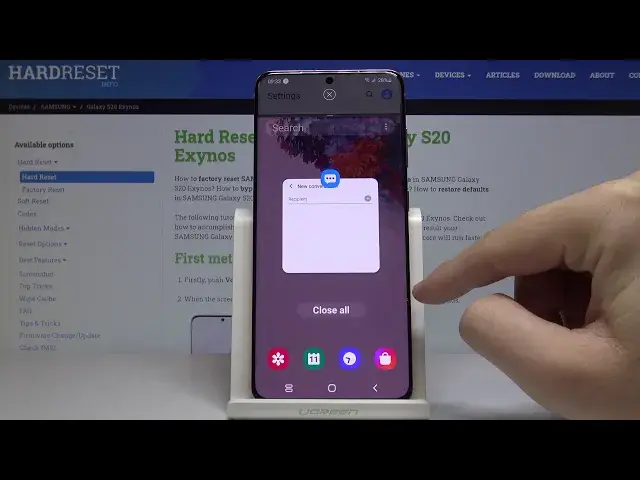 'Video thumbnail for How to Split Screen in SAMSUNG Galaxy S20 – Create Double Screen'