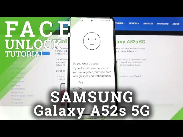 'Video thumbnail for How to Set Up Face Unlock on Samsung Galaxy A52s 5G – Face Recognition Unlock'