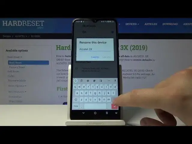 Video thumbnail for How to Change Device Name on ALCATEL 3X 2019 – Rename Device