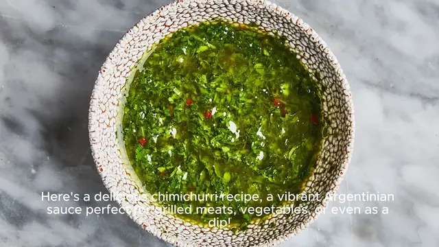 Video thumbnail for Chimichurri recipe