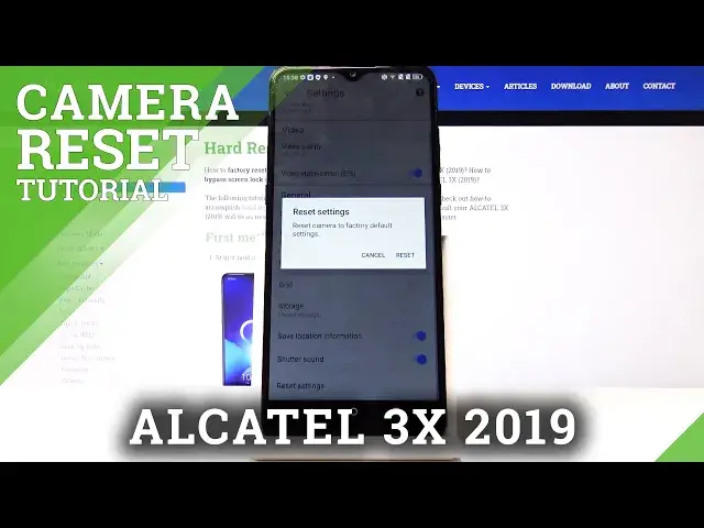 'Video thumbnail for How to Reset Camera Settings in ALCATEL 3X (2019) – Restore Camera Config'