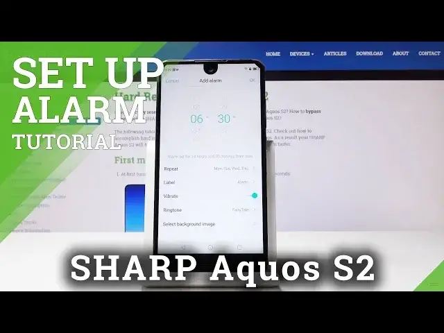 Video thumbnail for Alert Set Up in SHARP Aquos S2 - How to Set Up Alarm