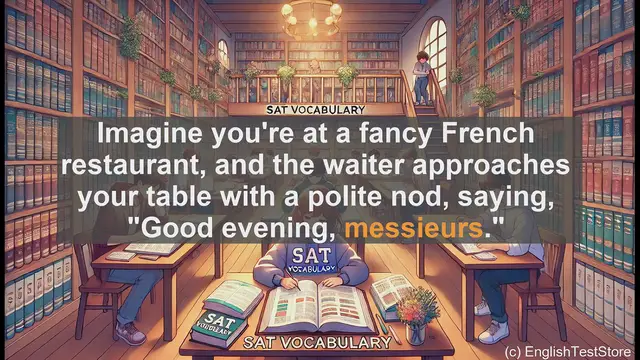 Video thumbnail for 5000 Must Know SAT Vocabulary - SAT Vocabulary: Understanding 'Messieurs' in Formal French