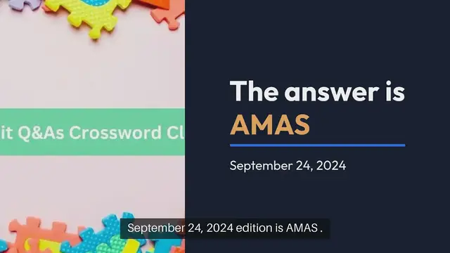 Video thumbnail for NYT Reddit Q&As Crossword Clue Puzzle Answer from September 24, 2024