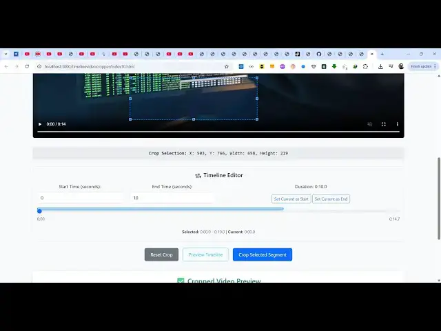 Video thumbnail for Build a FFMPEG WASM Video Cropper & Zoom Timeline Editor in Browser Using HTML & JavaScript