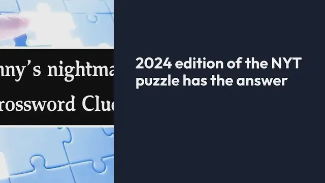 Video thumbnail for NYT Nanny’s nightmare Crossword Clue Puzzle Answer from September 24, 2024