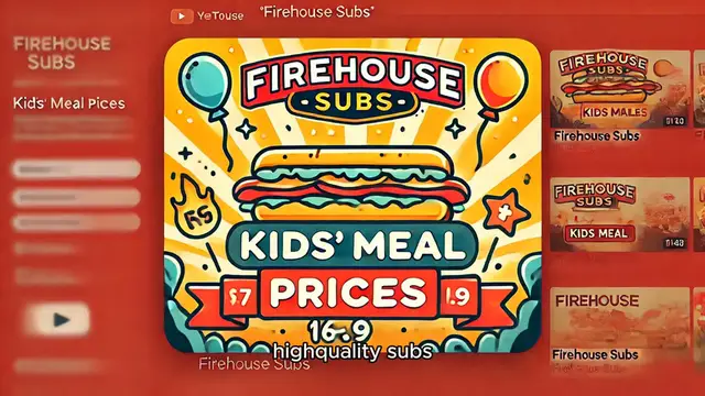 Video thumbnail for Firehouse Subs Kids’ Meal Prices