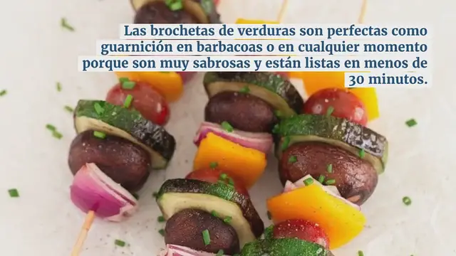 Video thumbnail for Brochetas de Verduras
