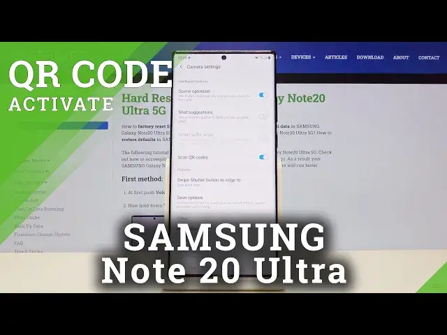 'Video thumbnail for How to Allow SAMSUNG Galaxy Note 20 Ultra Camera to Scan QR Codes'