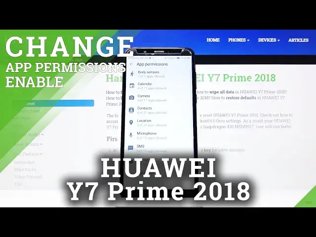 'Video thumbnail for How to Change App Permissions in Huawei Y7 Prime 2018 - Enter App Permissions Settings'