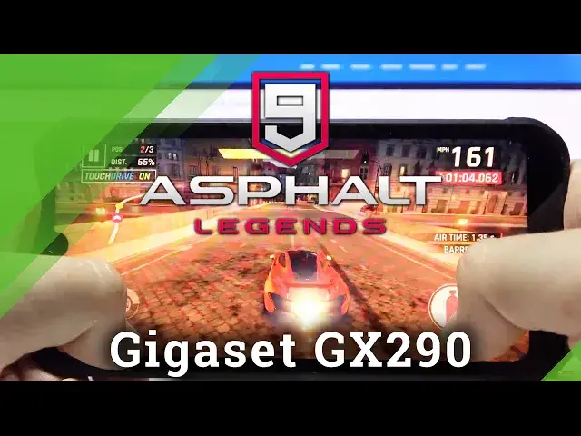 Video thumbnail for Asphalt 9 Gaming Process on Gigaset GX290 - Phone Performance