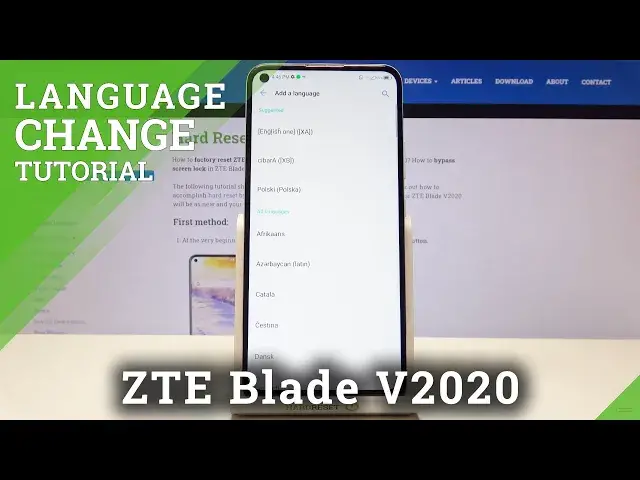 'Video thumbnail for How to Change Language in ZTE Blade v2020 – Find System Language Settings'