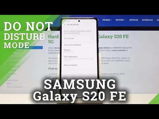 'Video thumbnail for Do Not Disturb Mode on SAMSUNG Galaxy S20 FE 5G'