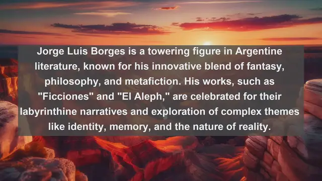 Video thumbnail for Exploring Literary Gems: Top 10 Famous Writers from Argentina