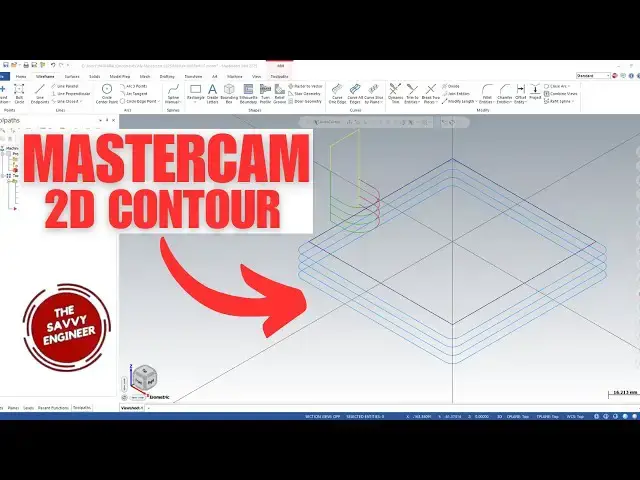 'Video thumbnail for MasterCAM | How to Create a 2D Contour for Beginners (2025)'