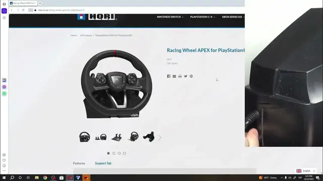 'Video thumbnail for How to Set Up Hori Racing Wheel Apex – First Configuration'
