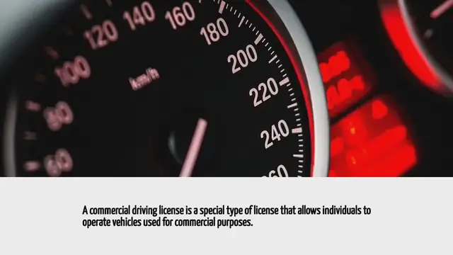 Video thumbnail for What Is Commercial Driving Licence