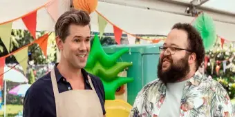 'Video thumbnail for Video: Rannells Stars in THE GREAT AMERICAN BAKING SHOW Clip'