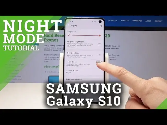 'Video thumbnail for How to Enable Night Mode in SAMSUNG Galaxy S10 – Eye Comfort Mode'