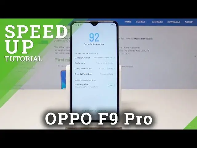 'Video thumbnail for How to Speed Up OPPO F9 Pro - Optimize System'