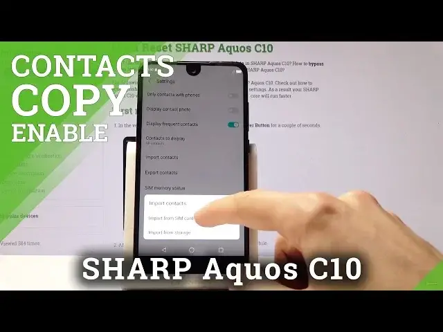 Video thumbnail for How to Transfer Contacts from SIM to SHARP Aquos C10 - Copy Contacts