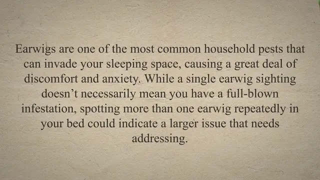 Video thumbnail for Earwigs in Bed? Simple Solutions to Keep Them Out