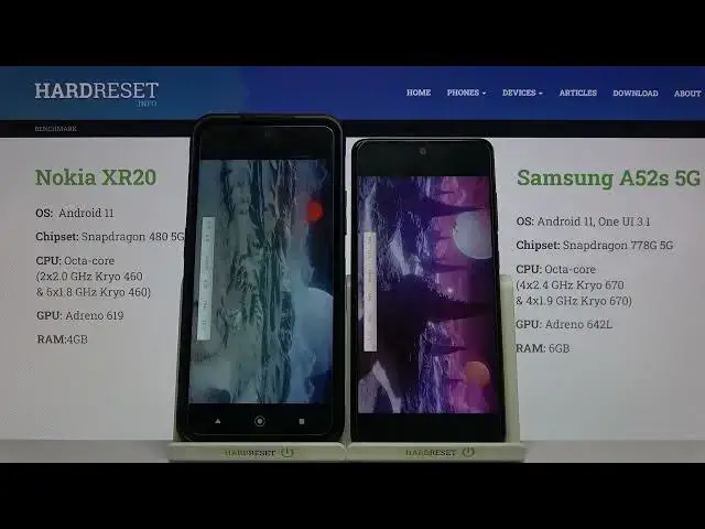 'Video thumbnail for NOKIA XR20 vs SAMSUNG Galaxy A52s 5G - 3DMark Wild Life'