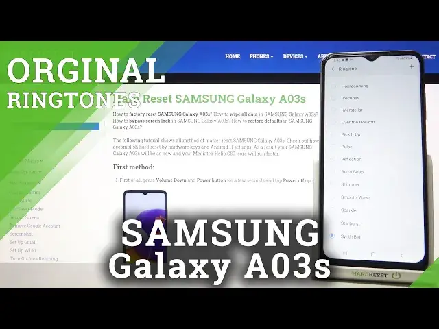 'Video thumbnail for Ringtones SAMSUNG Galaxy A03s – List of Ringtones'