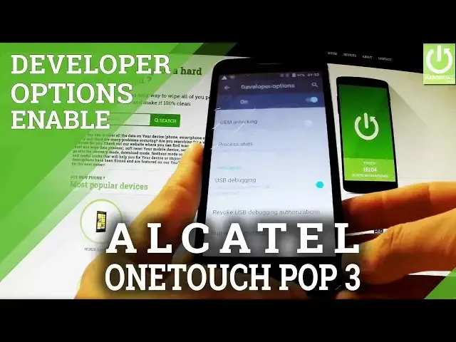 'Video thumbnail for Enable Developer Mode in ALCATEL 5015D OneTouch Pop 3 - USB Debugging'