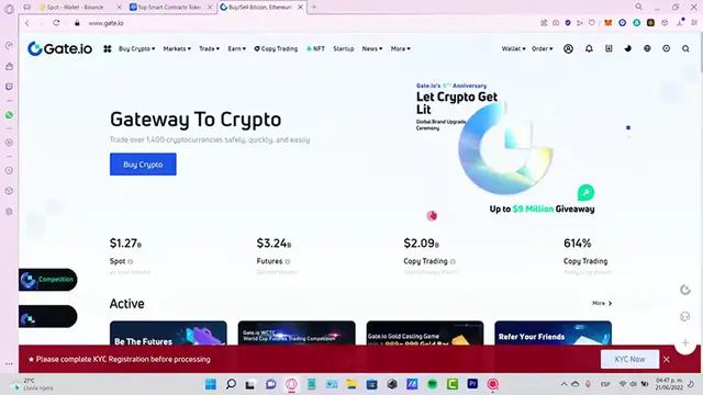 'Video thumbnail for How to SEND MONEY from GATE.IO to METAMASK  Transfer from GATE io to METAMASK'