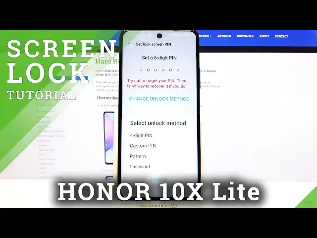 Video thumbnail for How to Set Up Screen Lock on HONOR 10X Lite – Set Screen Lock