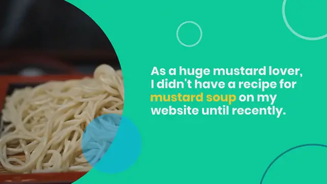 Video thumbnail for Fennel soup with leek and spicy mustard