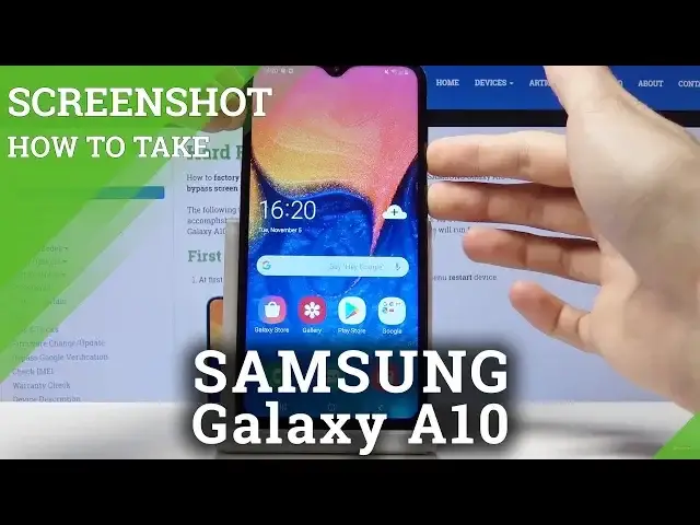 'Video thumbnail for How to Take Screenshot in SAMSUNG Galaxy A10 - Save Display'