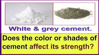 Video thumbnail for Does the shade or color of cement affect its strength?