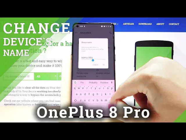 'Video thumbnail for How to Personalize Name in OnePlus 8 Pro - Change Device Name'