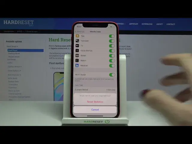 'Video thumbnail for How to Reset Mobile Statistics on iPhone 12 mini – Delete Usage Statistics'