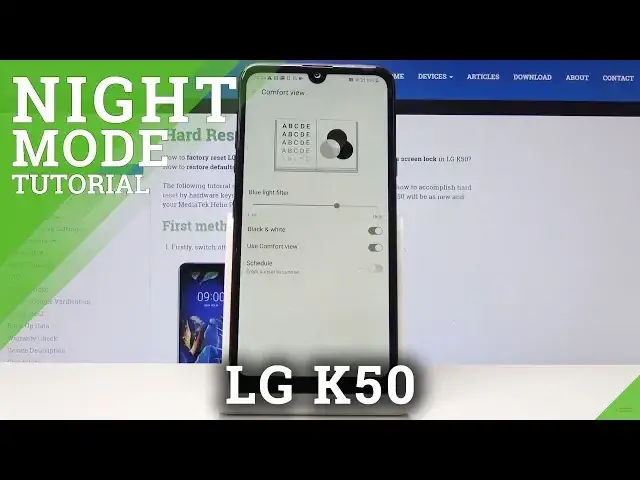 Video thumbnail for How to Enable Comfort View in LG K50 - Eye Protection
