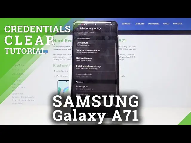 'Video thumbnail for How to Clear Credentials on Samsung Galaxy A71 – Remove All Certificates'