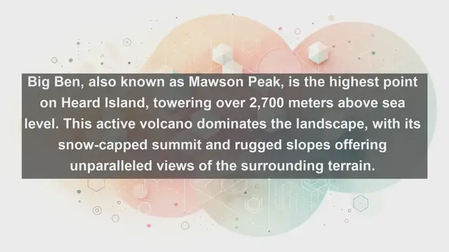 Video thumbnail for Exploring the Untouched Beauty of Heard Island: Top 10 Must-Visit Landscapes