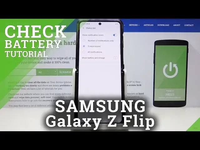 'Video thumbnail for How to Locate Battery Percentage on SAMSUNG Galaxy Z Flip – Battery Settings'
