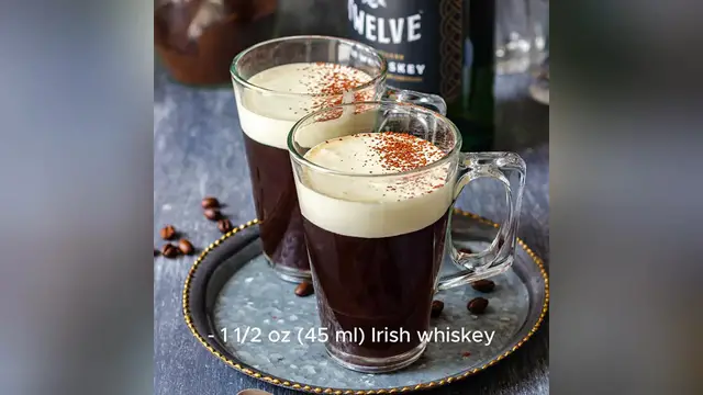 Video thumbnail for irish coffee recipe