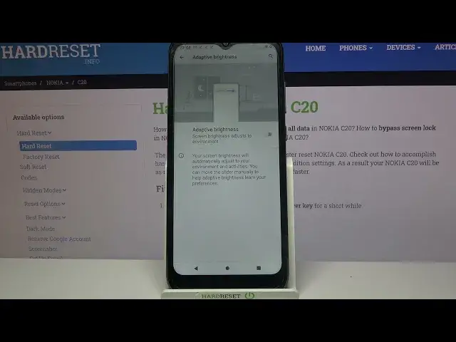 'Video thumbnail for How to Turn On Auto Brightness on NOKIA C20 – Enable Auto Brightness'