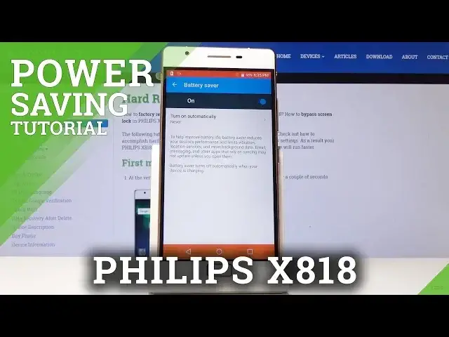 Video thumbnail for How to Activate Power Saving Mode in PHILIPS X818 - Extend Battery Life