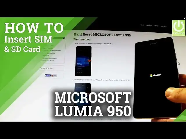 'Video thumbnail for How to insert SIM card and Micro SD card in MICROSOFT Lumia 950 - SIM & SD in Lumia'