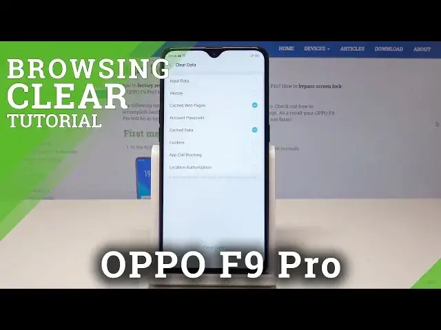 'Video thumbnail for How to Clear Browsing Data in OPPO F9 Pro - Wipe Browsing History'