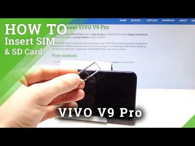 Video thumbnail for How to Insert SIM & SD Card in VIVO V9 Pro - Nano SIM & Micro SD Installation