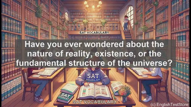 Video thumbnail for 5000 Must Know SAT Vocabulary - What is a Metaphysician? SAT Vocabulary Explained